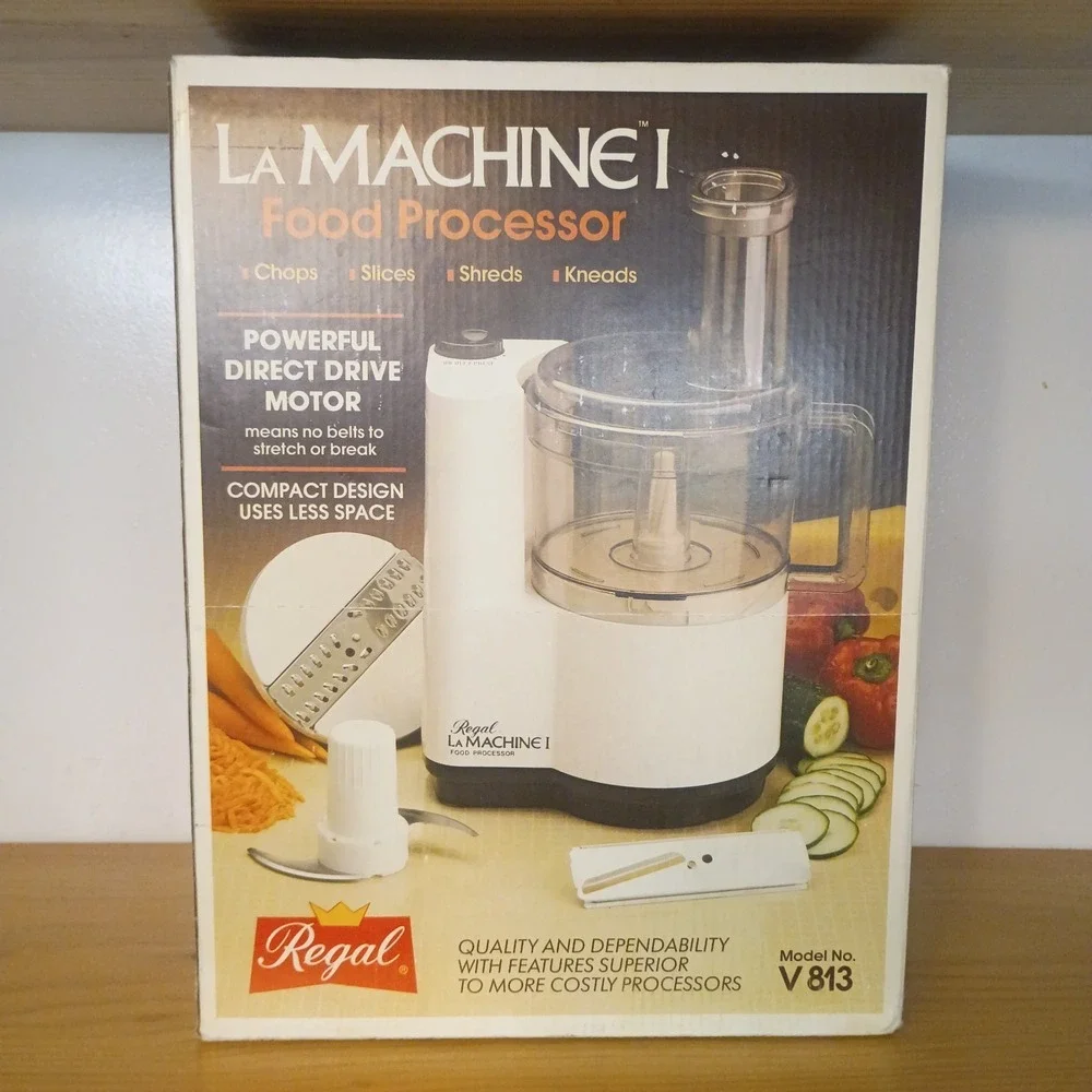 Vintage Regal La Machine 1 Food Processor‎ NEW Open Box V813